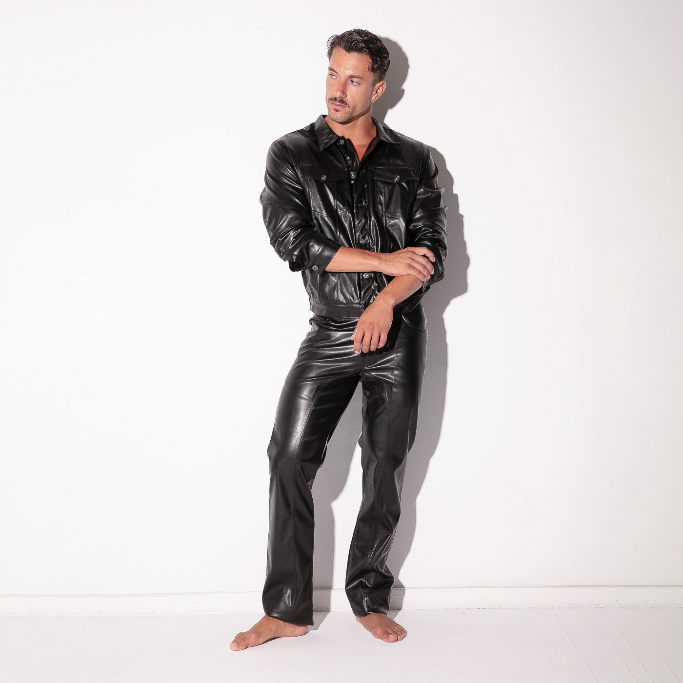  Leatherette Jacket – 9780 - underwear gay premium - moda gay masculina - Tripod Factory   
