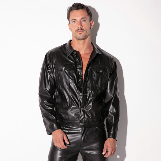  Leatherette Jacket – 9780 - underwear gay premium - moda gay masculina - Tripod Factory   