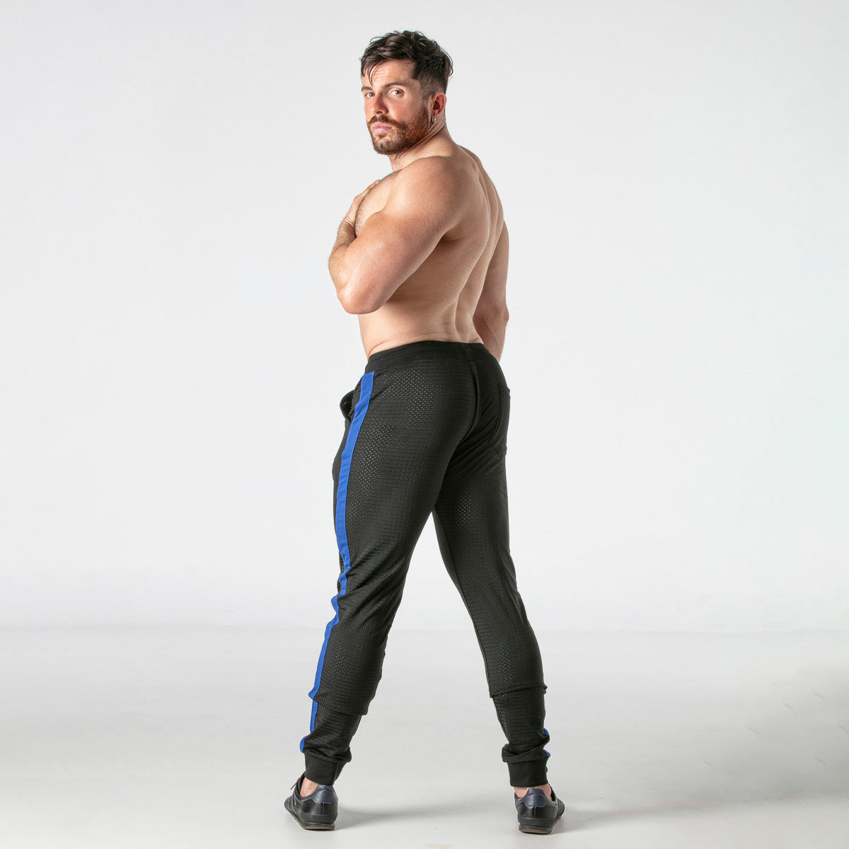  Mesh Back Zip Jogger LK0970 - underwear gay premium - moda gay masculina - Tripod Factory   