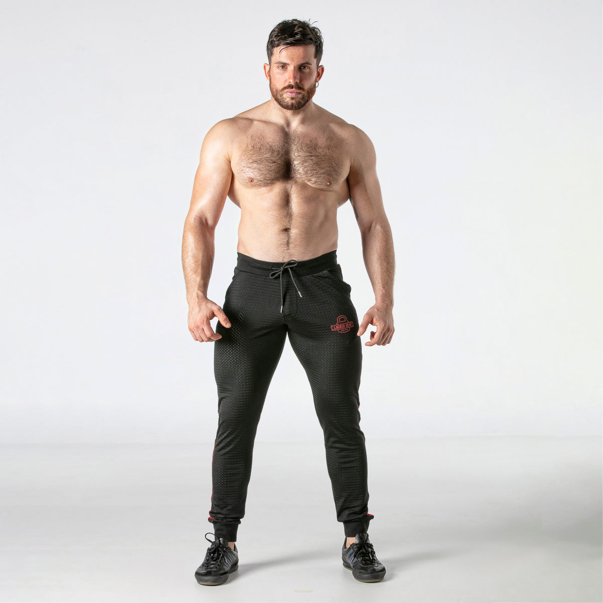  Mesh Back Zip Jogger LK0970 - underwear gay premium - moda gay masculina - Tripod Factory   