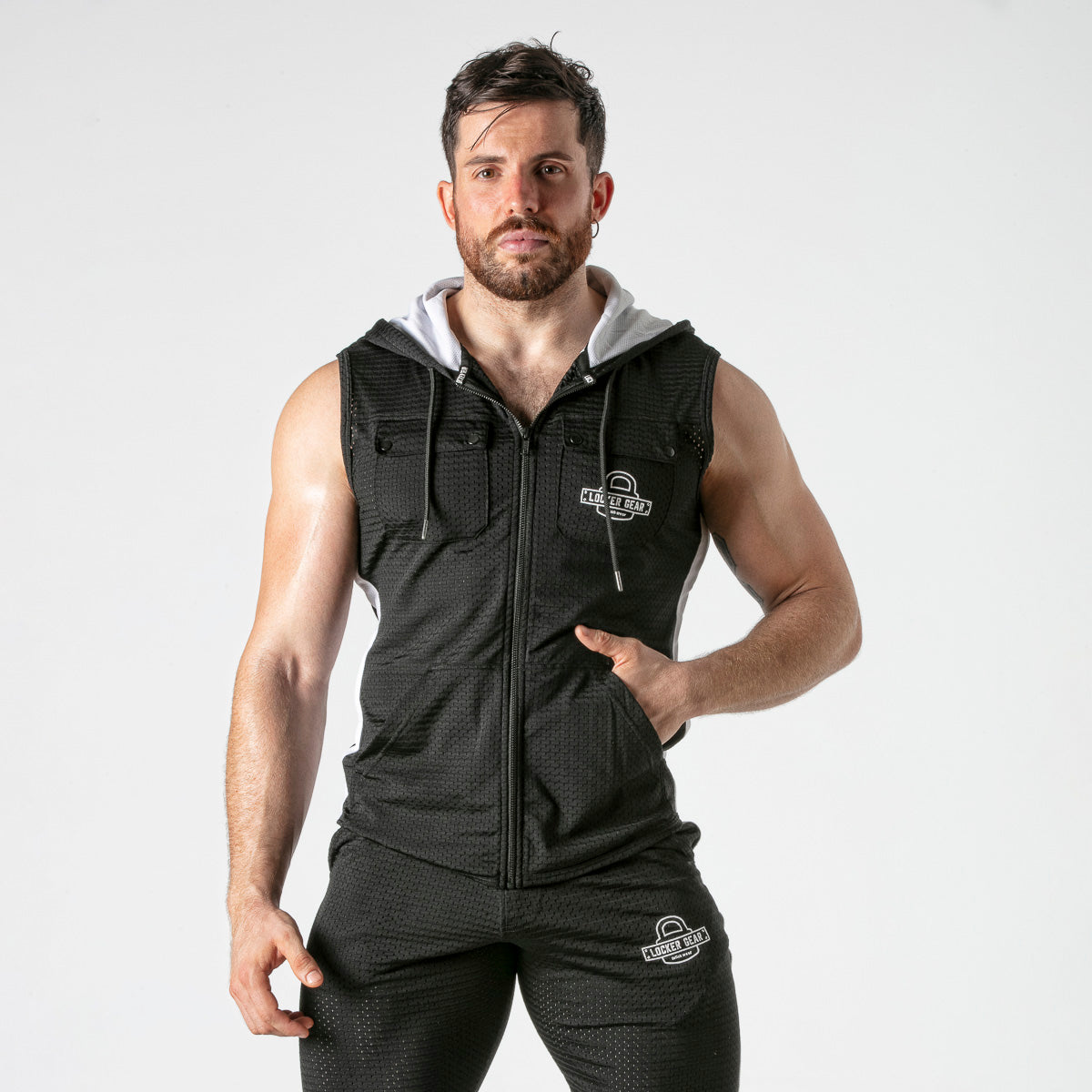  Mesh Hoody LK1056 - underwear gay premium - moda gay masculina - Tripod Factory   