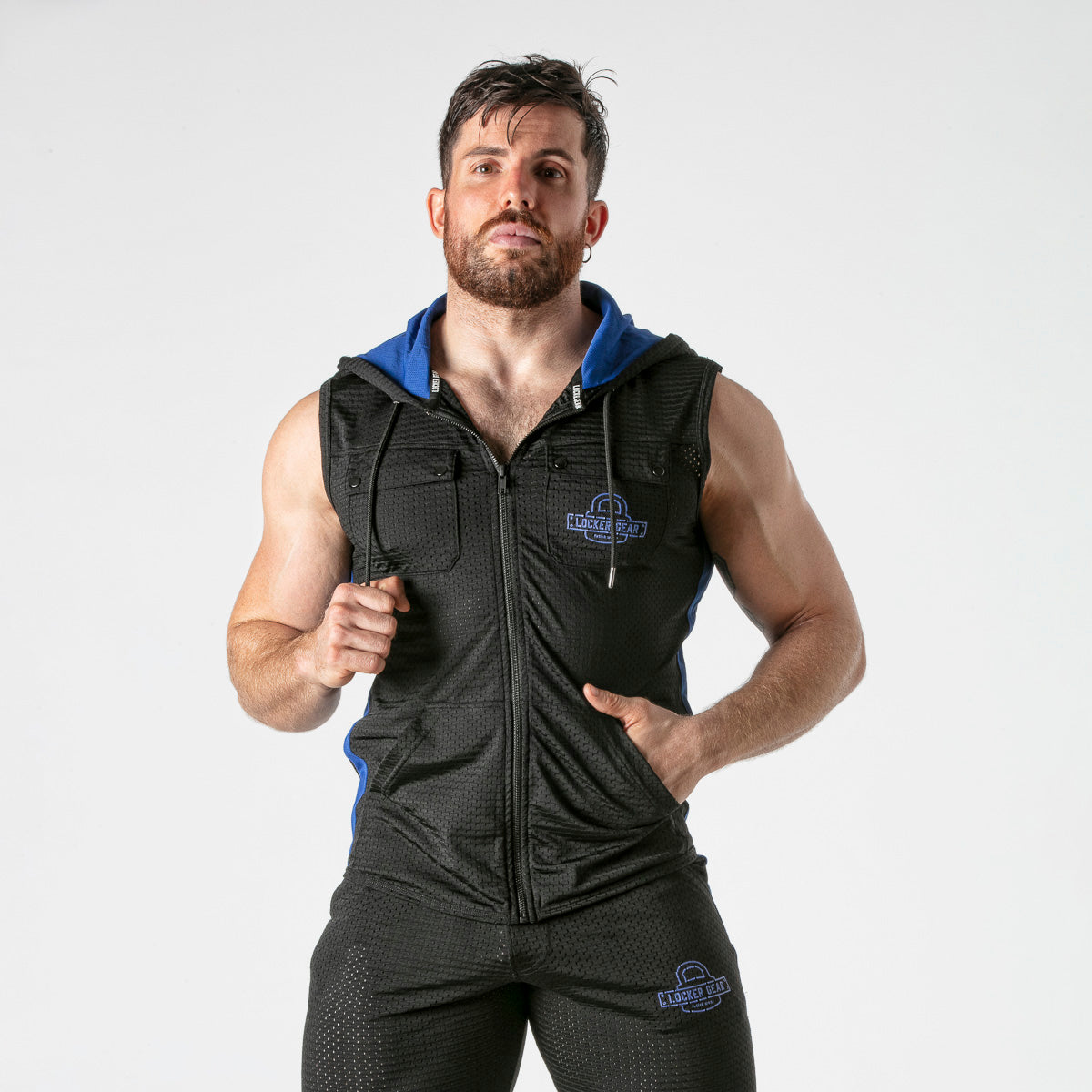  Mesh Hoody LK1056 - underwear gay premium - moda gay masculina - Tripod Factory   