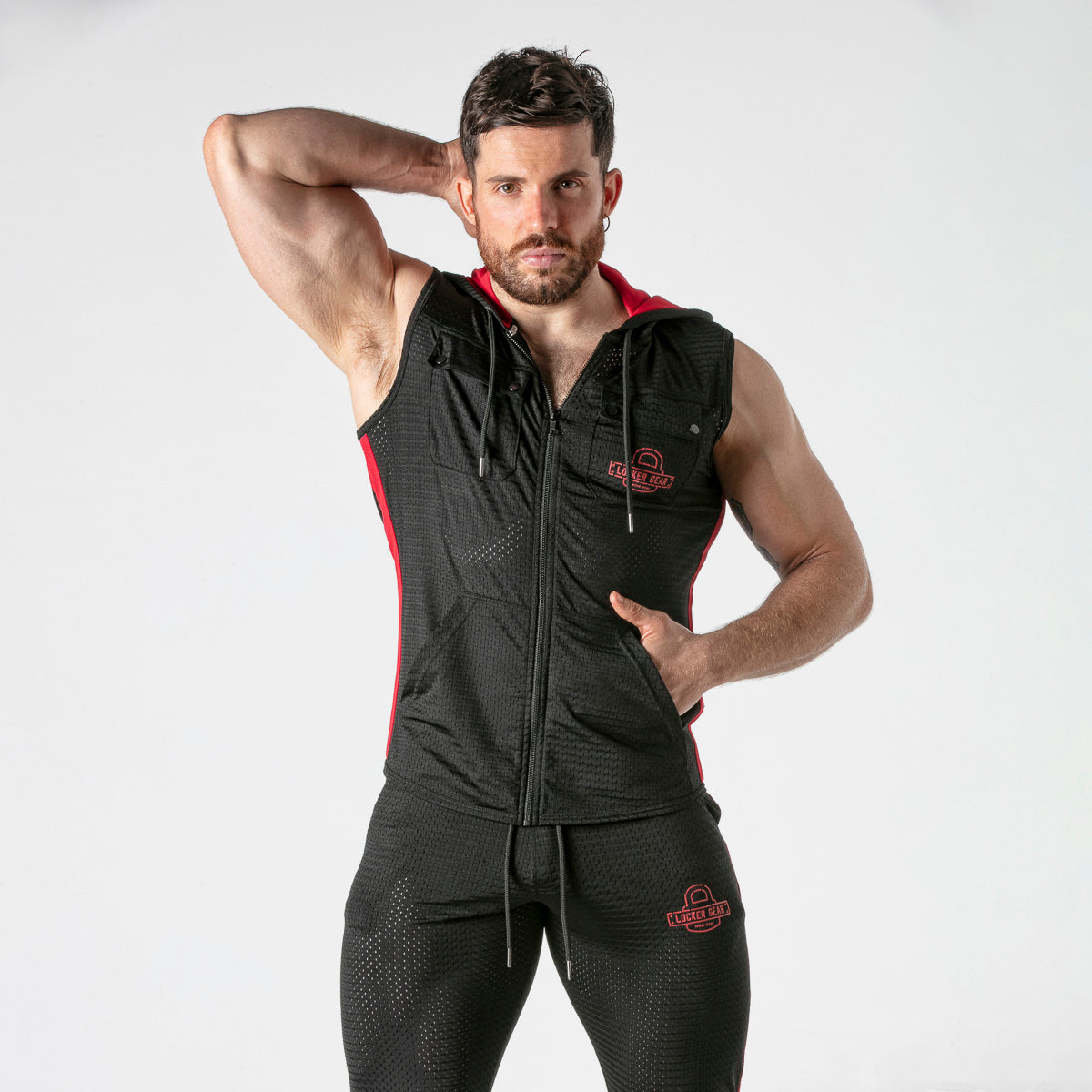  Mesh Hoody LK1056 - underwear gay premium - moda gay masculina - Tripod Factory   