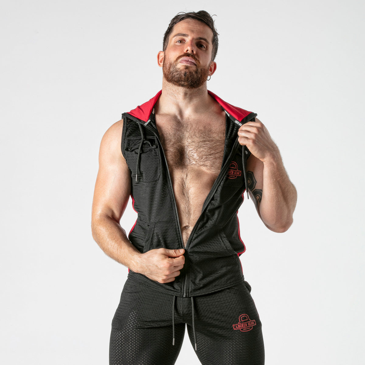  Mesh Hoody LK1056 - underwear gay premium - moda gay masculina - Tripod Factory   