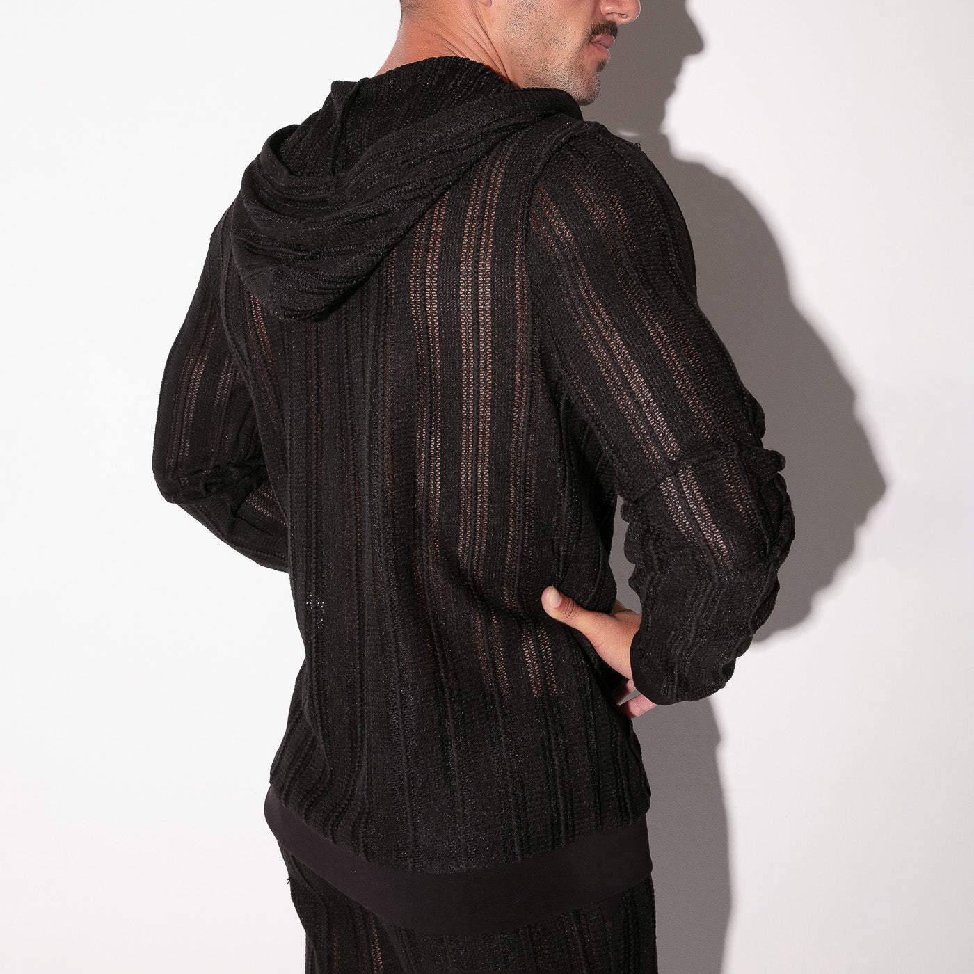  Oasis Mesh Hoody – 9767 - underwear gay premium - moda gay masculina - Tripod Factory   