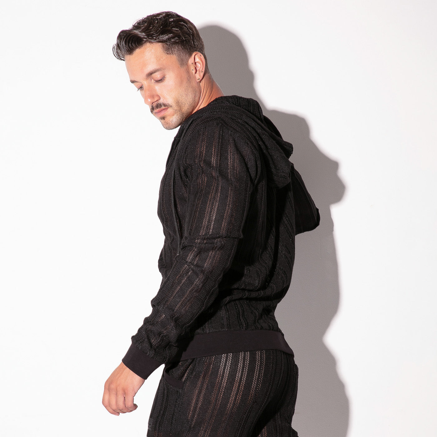  Oasis Mesh Hoody – 9767 - underwear gay premium - moda gay masculina - Tripod Factory   