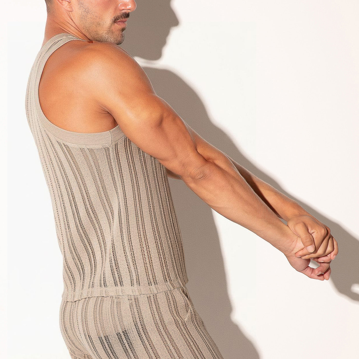  Oasis Open Work Tanktop – 9769 - underwear gay premium - moda gay masculina - Tripod Factory   