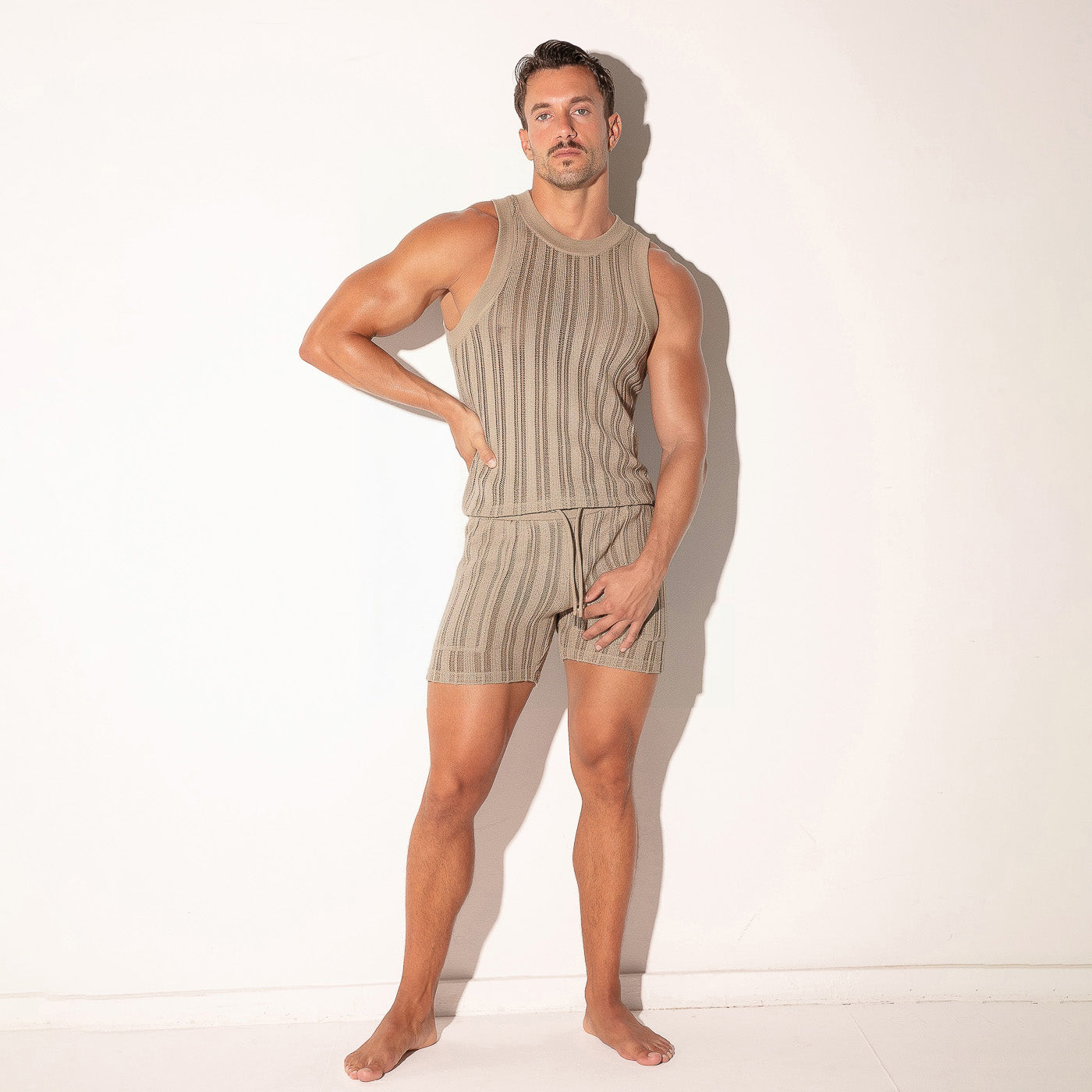  Oasis Open Work Tanktop – 9769 - underwear gay premium - moda gay masculina - Tripod Factory   