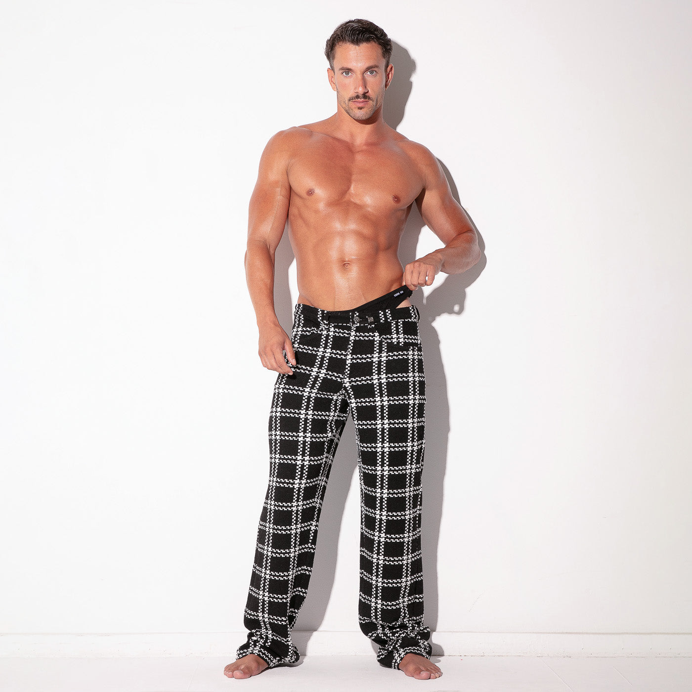  Plaid Lounge Pants – 9791 - underwear gay premium - moda gay masculina - Tripod Factory   