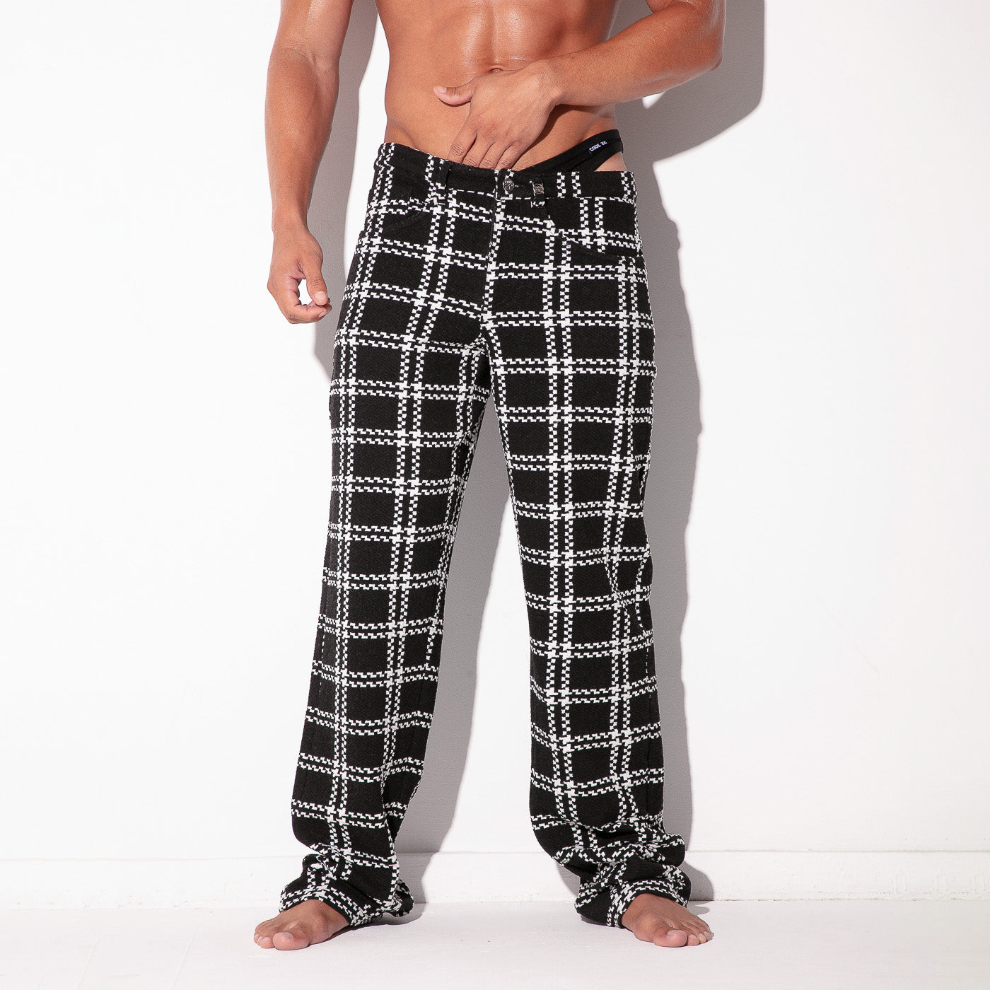  Plaid Lounge Pants – 9791 - underwear gay premium - moda gay masculina - Tripod Factory   