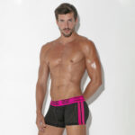 BOXER NEGRO Y FUCSIA