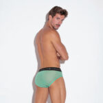 slip transparente verde