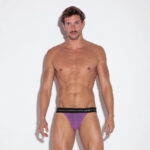 Jockstrap Morado con Transparencia