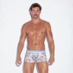 Boxer Microperforado Bahia Azul Empolvado