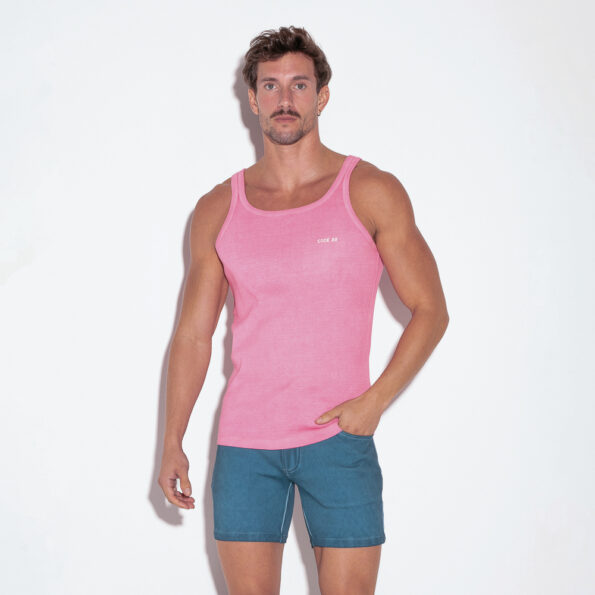 CAMISETA TIRANTES VINTAGE ROSA