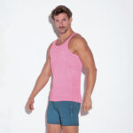 CAMISETA TIRANTES VINTAGE ROSA